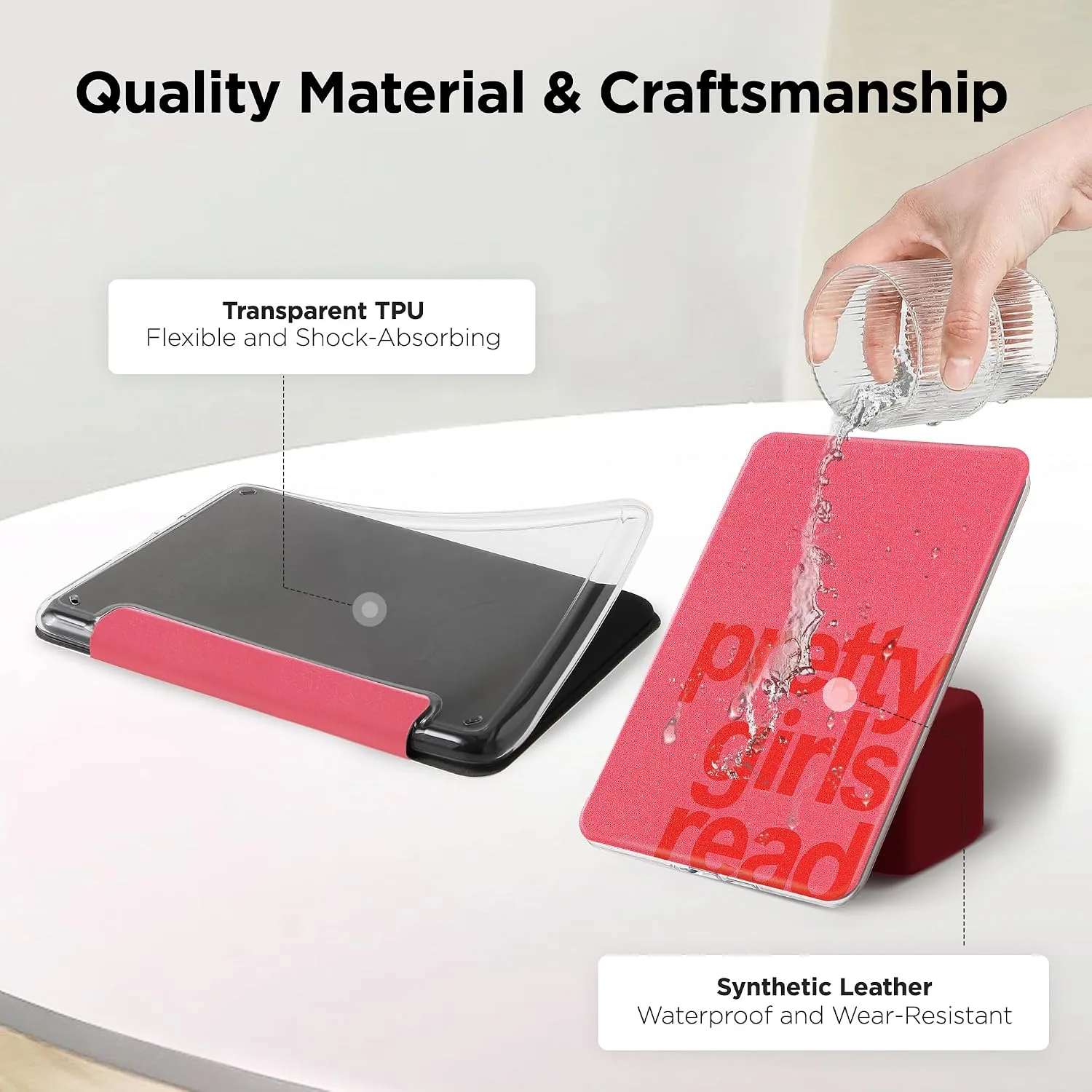Clear Case for 7'' Kindle Paperwhite 12th Gen 2024 & Colorsoft