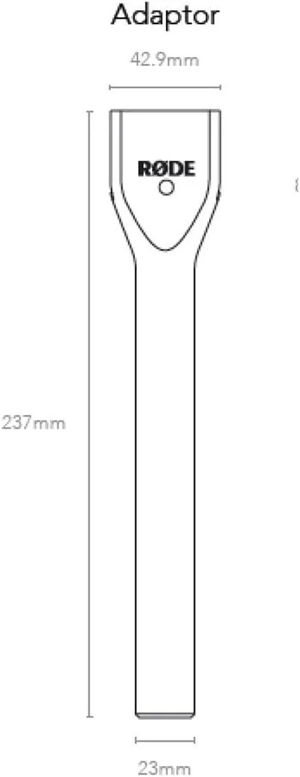 RØDE Interview GO Handheld Adaptor for RØDE Wireless Microphones (Black)