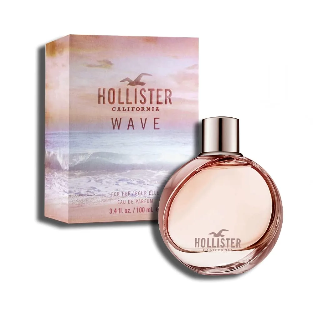 Hollister Wave Women Eau De Parfum, 3.4 Ounce | Pack of 2