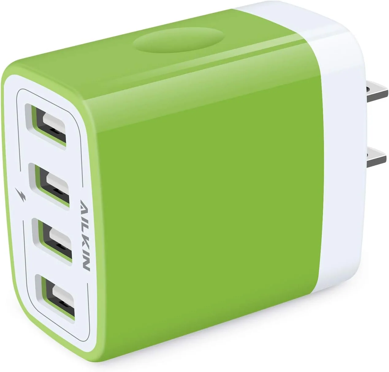 USB Charger Cube, Wall Charger Plug, AILKIN 4.8A 4-Muti Port USB Adapter