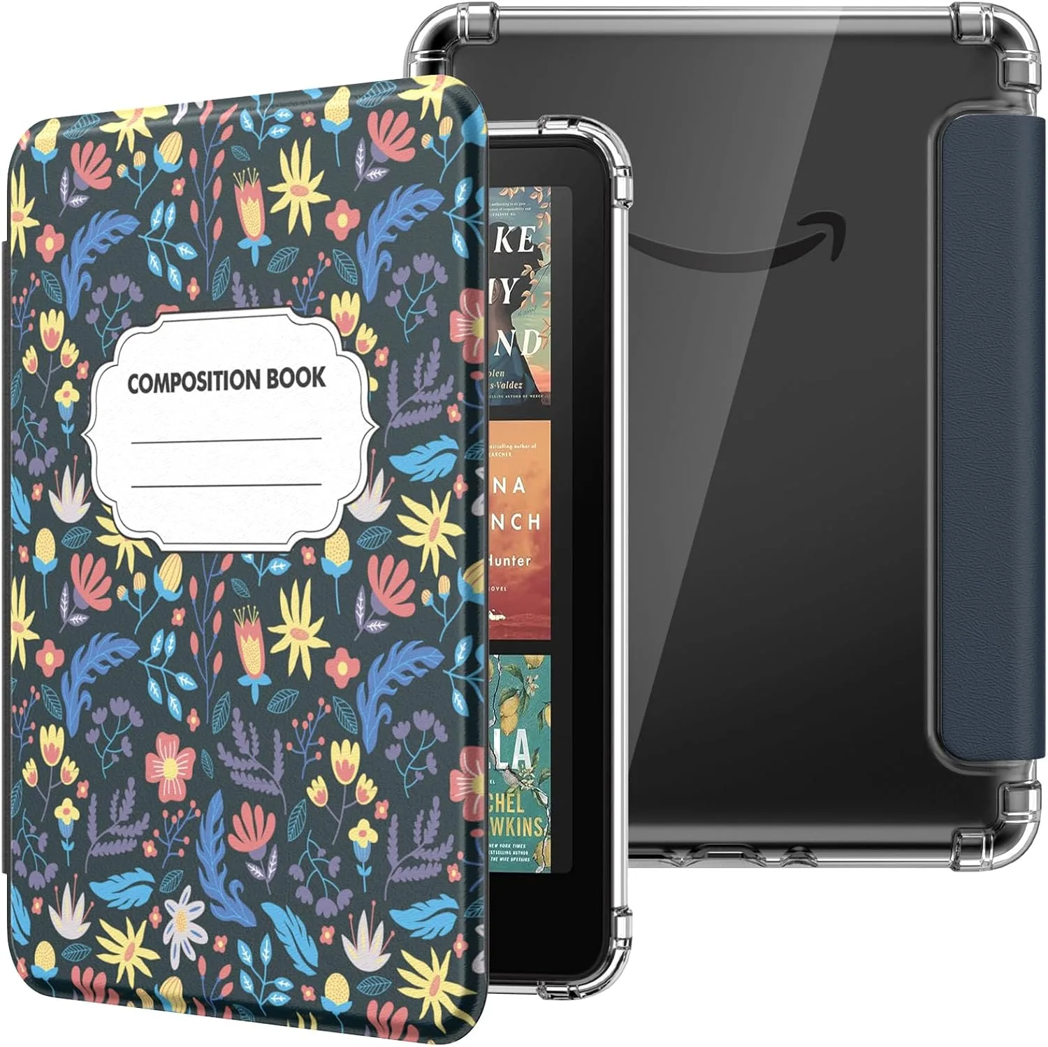 MoKo Case for 7" Kindle Paperwhite 12th Gen& Colorsoft 2024 Notebook Flower