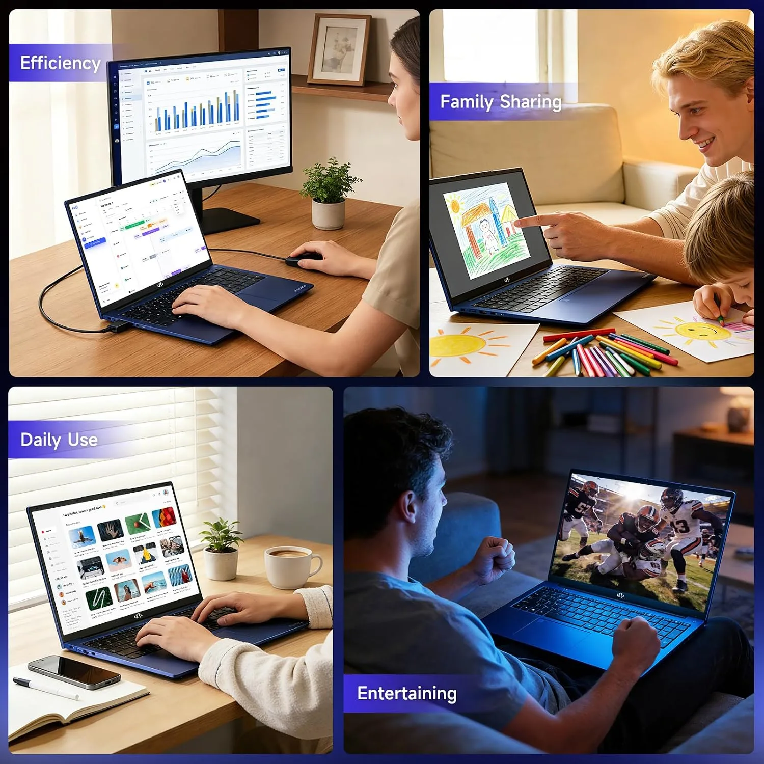 NIMO 17.3" AI-Creator-Laptop, 6-Core AMD R5-6600H 32GB RAM 1TB SSD