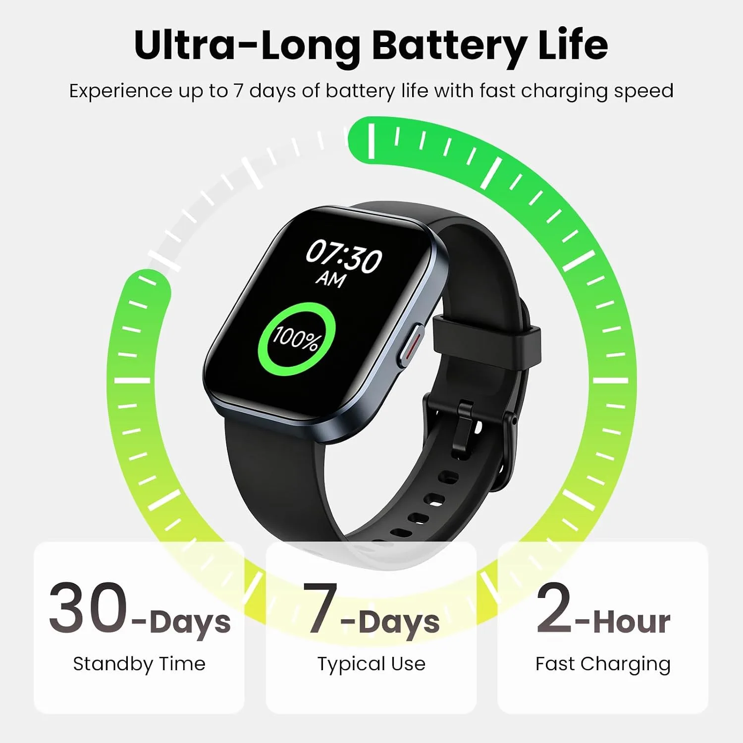 Smart Watches for Men Android & iPhone, 1.8" HD Alexa Built-in Smartwatches Fitness Tracker Watch with Bluetooth Calls, IP68 Waterproof, Heart Rate/Sleep/SpO2 Monitor, 110 Sport Modes - Black
