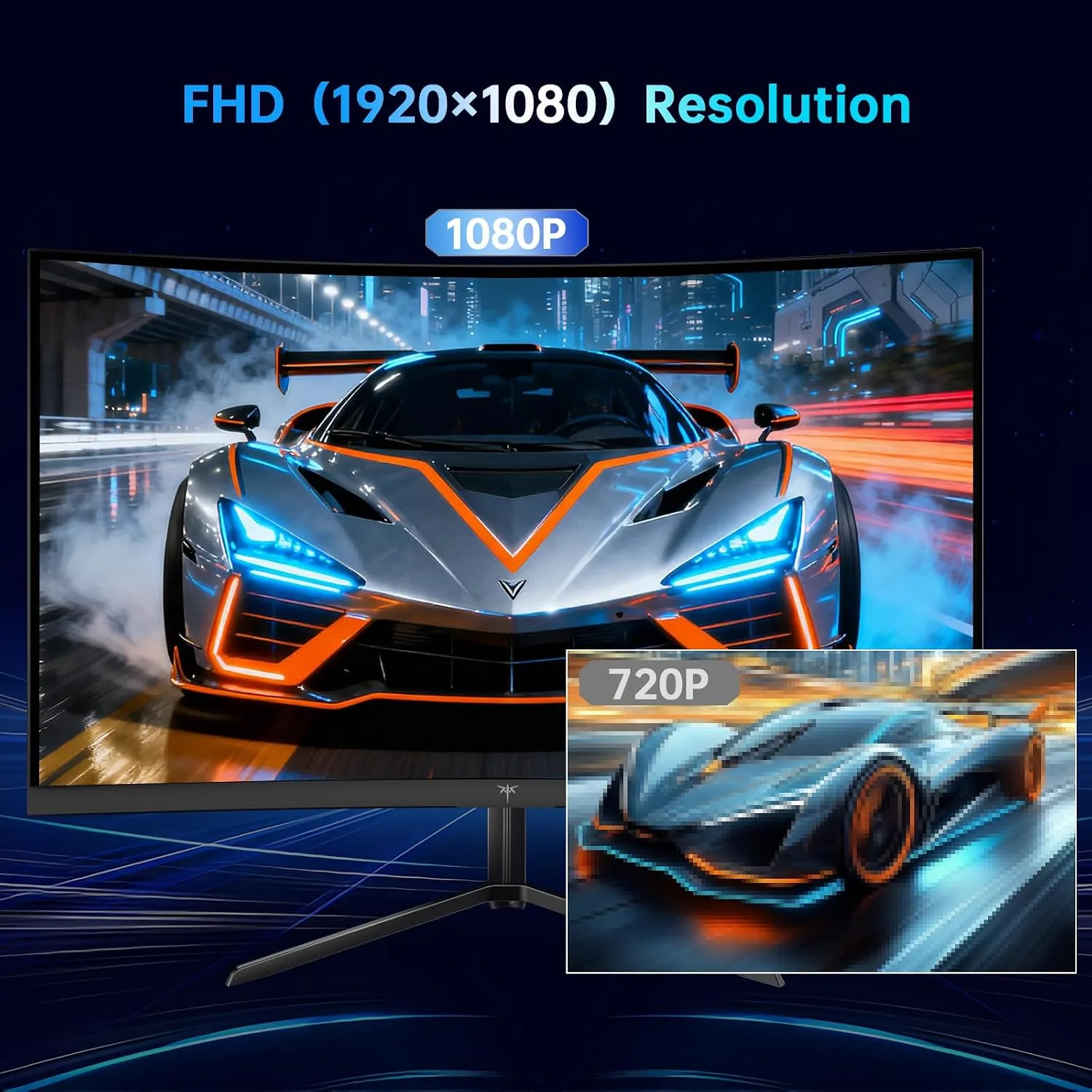 KTC 24 Inch 240Hz Curved Gaming Monitor, FHD 1500R Computer Monitor H24S17P