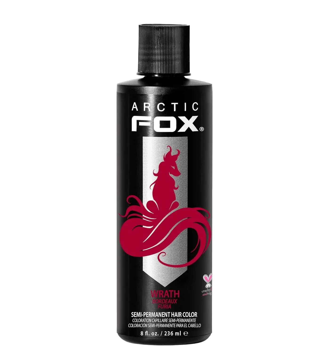 Tintura Semipermanente Arctic Fox Wrath Rojo Intenso 237 ml