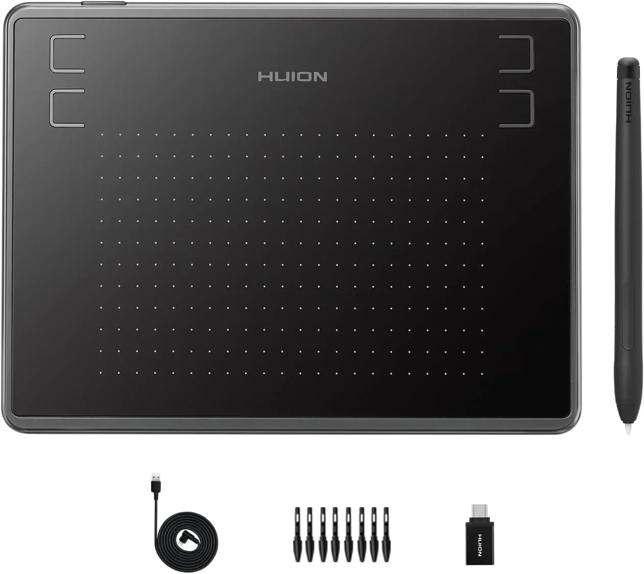 HUION Drawing Tablet Inspiroy H430P Graphic Tablet with 4 Hot Keys for OSU