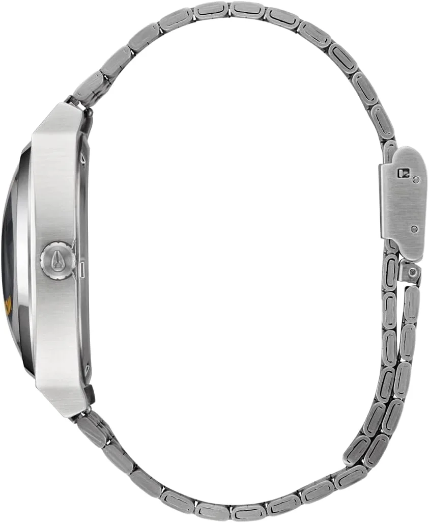 NIXON Time Teller A045 - 100m Water Resistant Men's Analog Fashion Watch (37mm Watch Face, 19.5mm-18mm Stainless Steel Band)