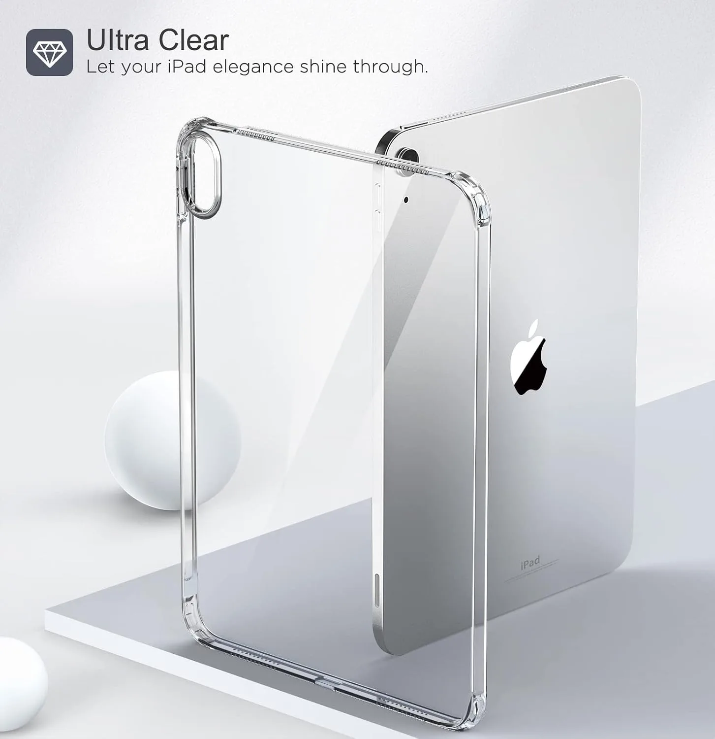 MoKo Clear Case for iPad (A16) 11th Generation 2025, Clear