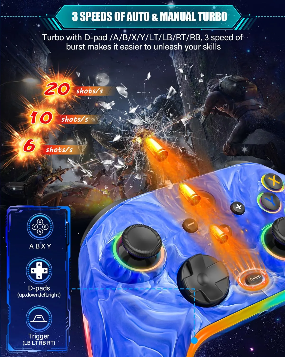 Wireless Switch Pro Controllers for Nintendo Switch/OLED/Lite/Switch 2