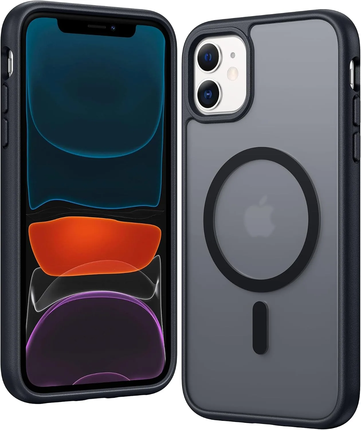 Carcasa Fntcase para iPhone 11 Transparente Compatible con Magsafe Antiamarillamiento