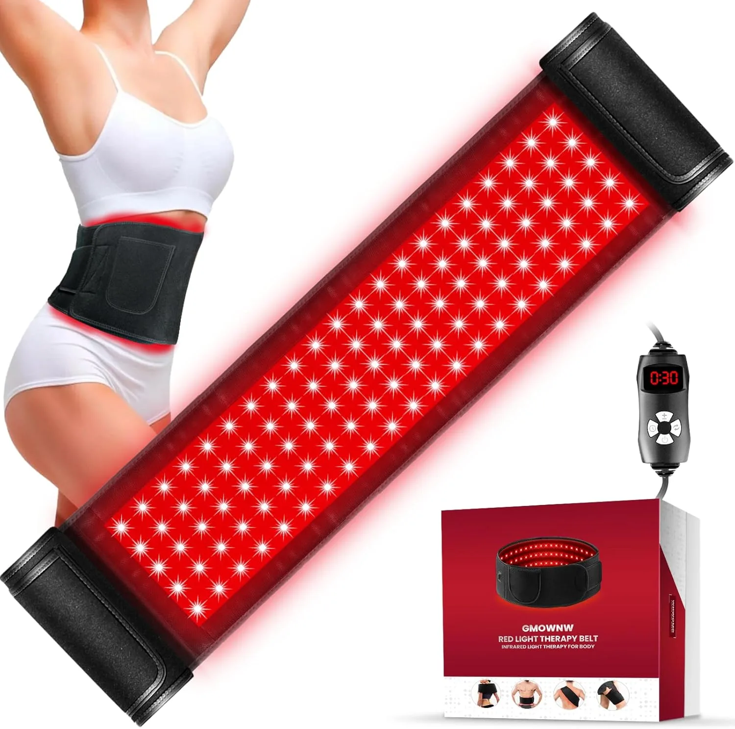Red Light Therapy for Body, Infrared Light Therapy for Belt Shoulder Waist