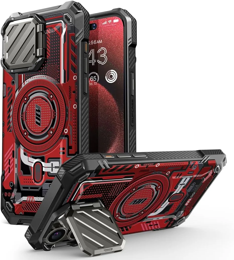 SUPCASE for iPhone 15 Pro Max Case (6.7 inch) with Camera Cover Stand