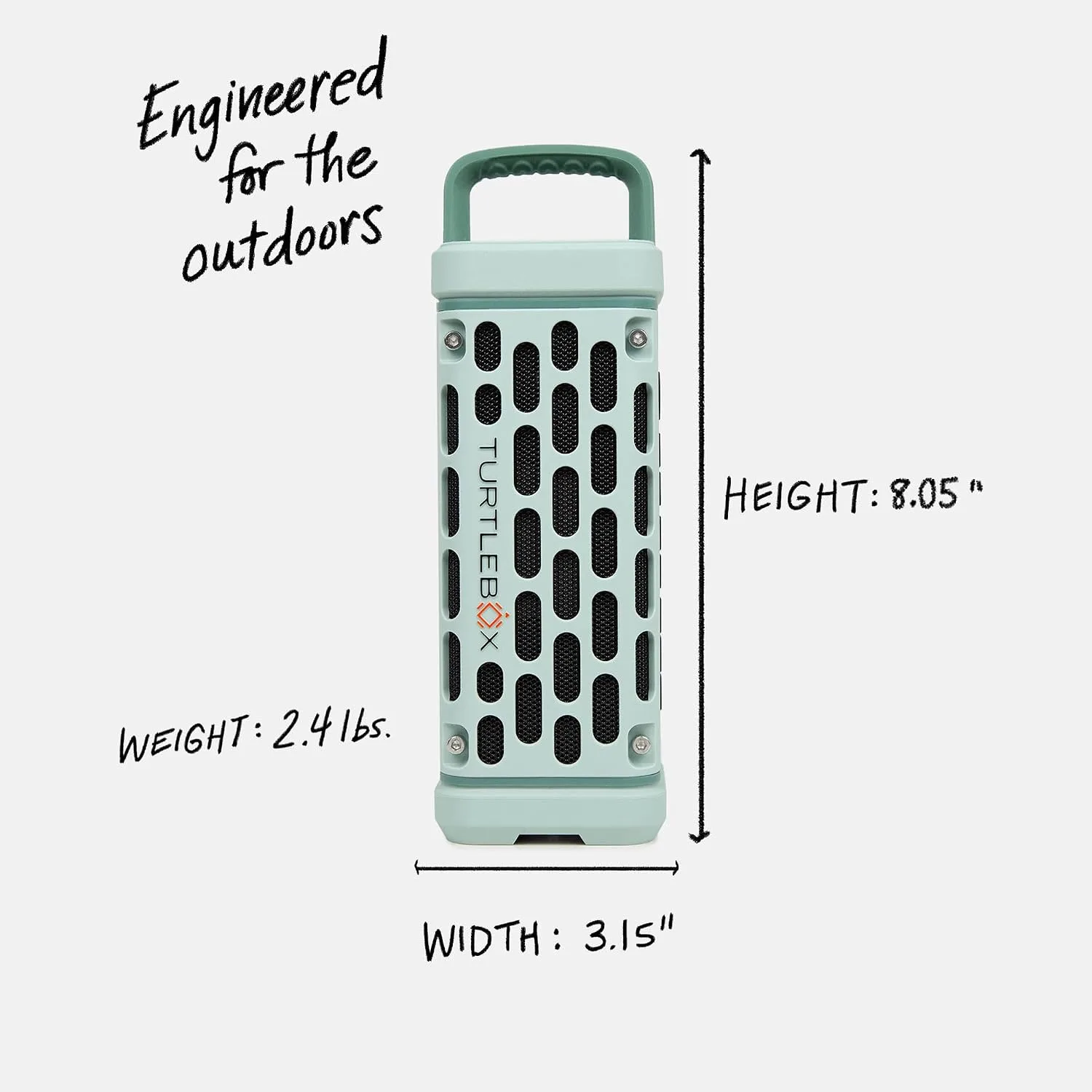 Turtlebox Ranger Bluetooth Speaker. Ultra-Portable, Waterproof, River Rock