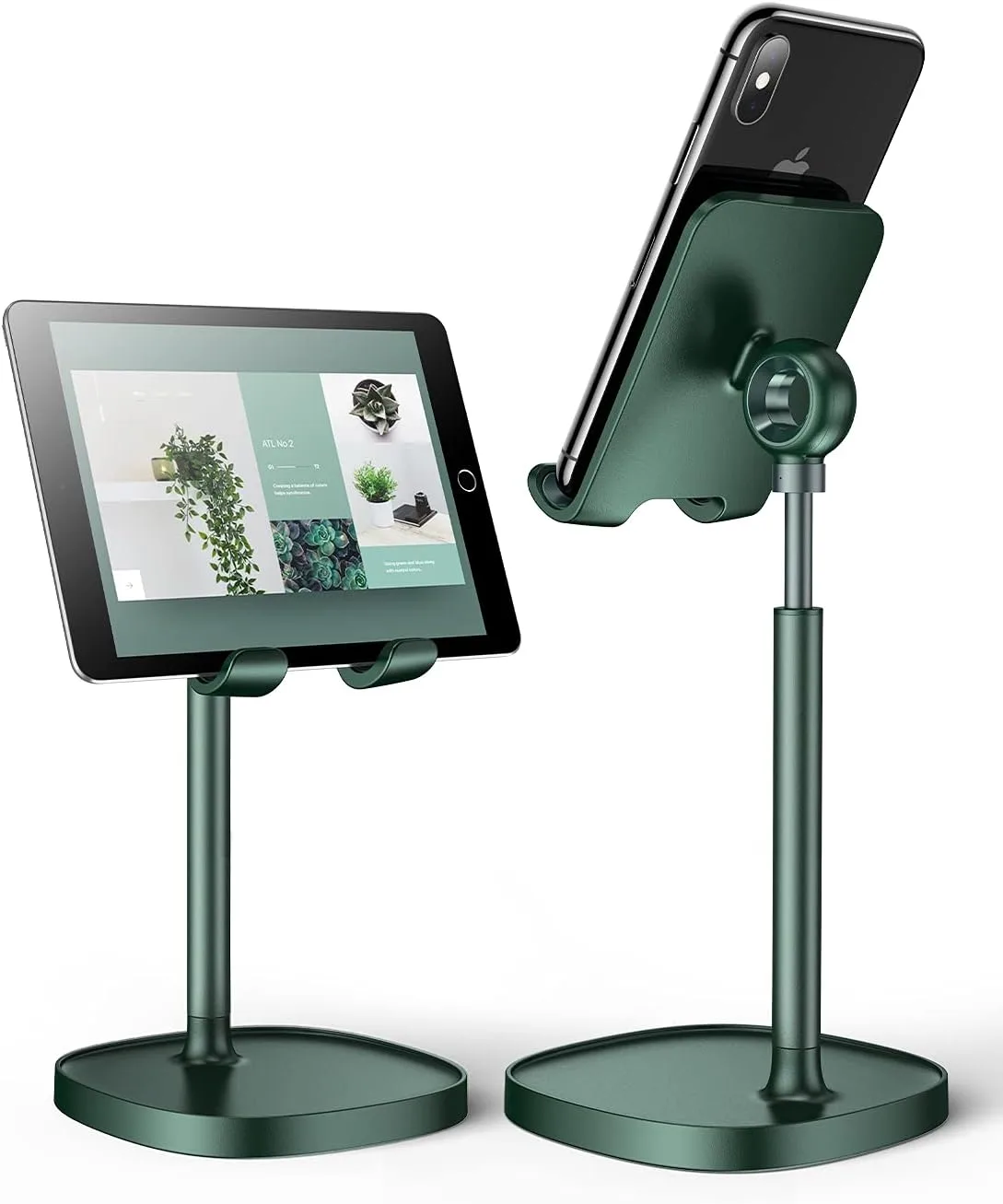 LISEN Cell Phone Stand Adjustable Phone Holer for Desk, Computer Office Desk Accessories for iPhone 16 Holder Women Kitchen Essentials Fits All Mobile Phones Switch Kindle iPads Tablet 4-10in