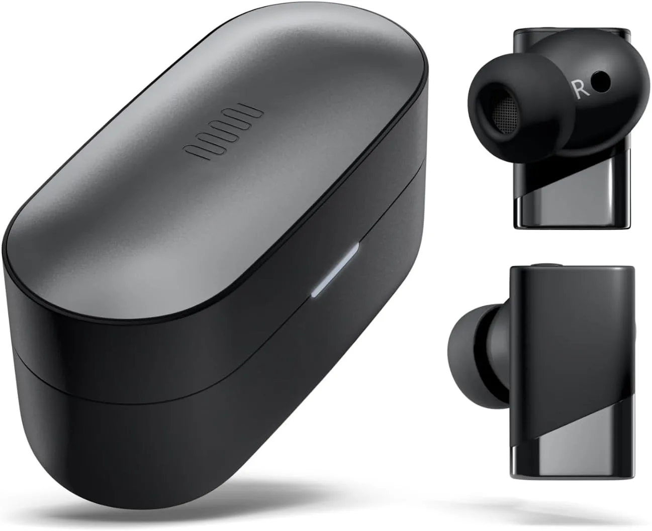 Status Pro X Wireless Earbuds, Triple Speaker Driver, Hi-Res Audio with LDAC, 52dB ANC, 6 Beamforming Mics with VoiceLoom AI for Clearest Calls (Black Alloy)