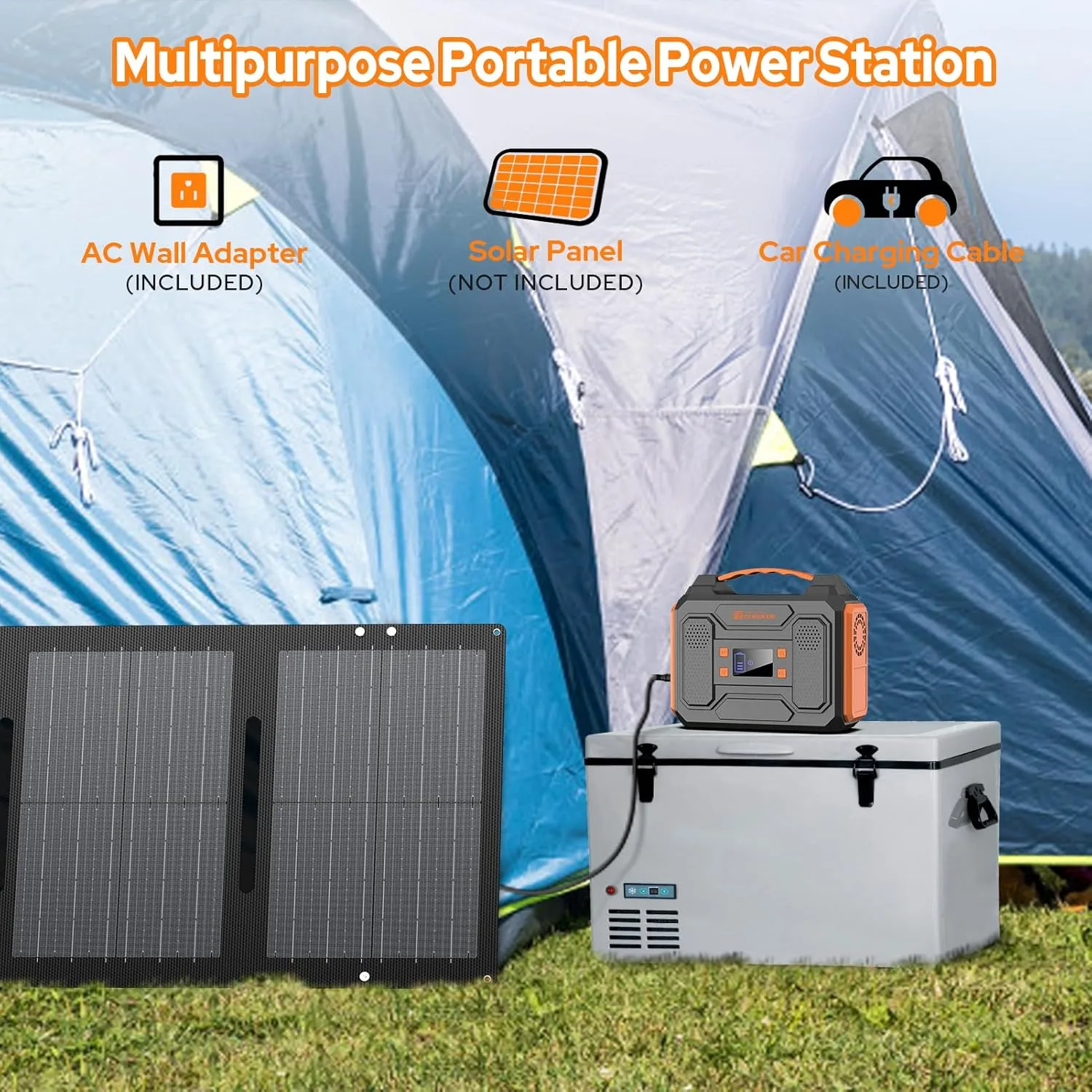 Portable Power Station 300W,110V Solar Generator 280Wh(without Solar Panel)