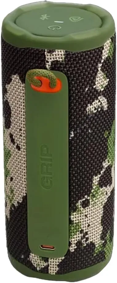 JBL Grip Compact Portable Bluetooth Speaker Bundle with gSport Case (Camo)