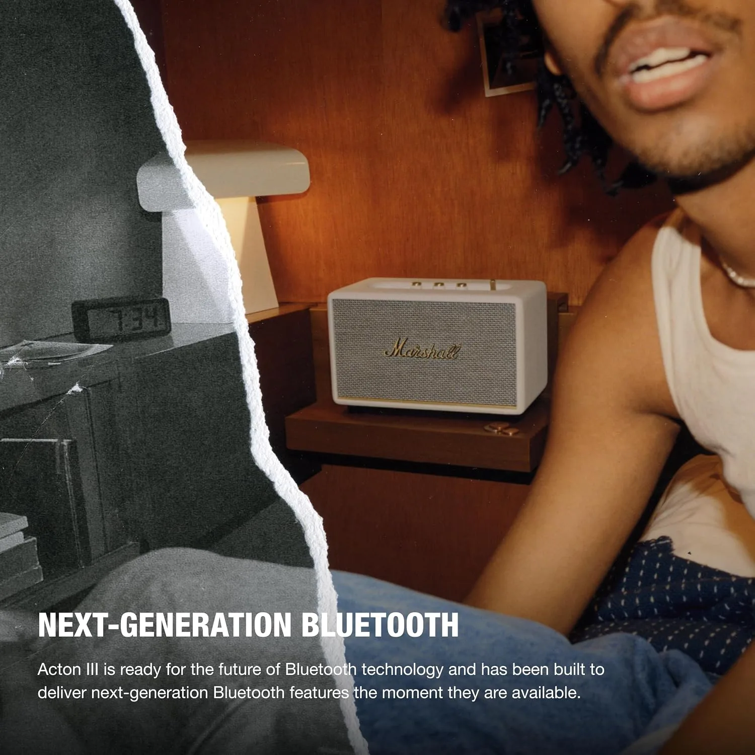 Marshall Acton III Bluetooth Home Speaker - Cream
