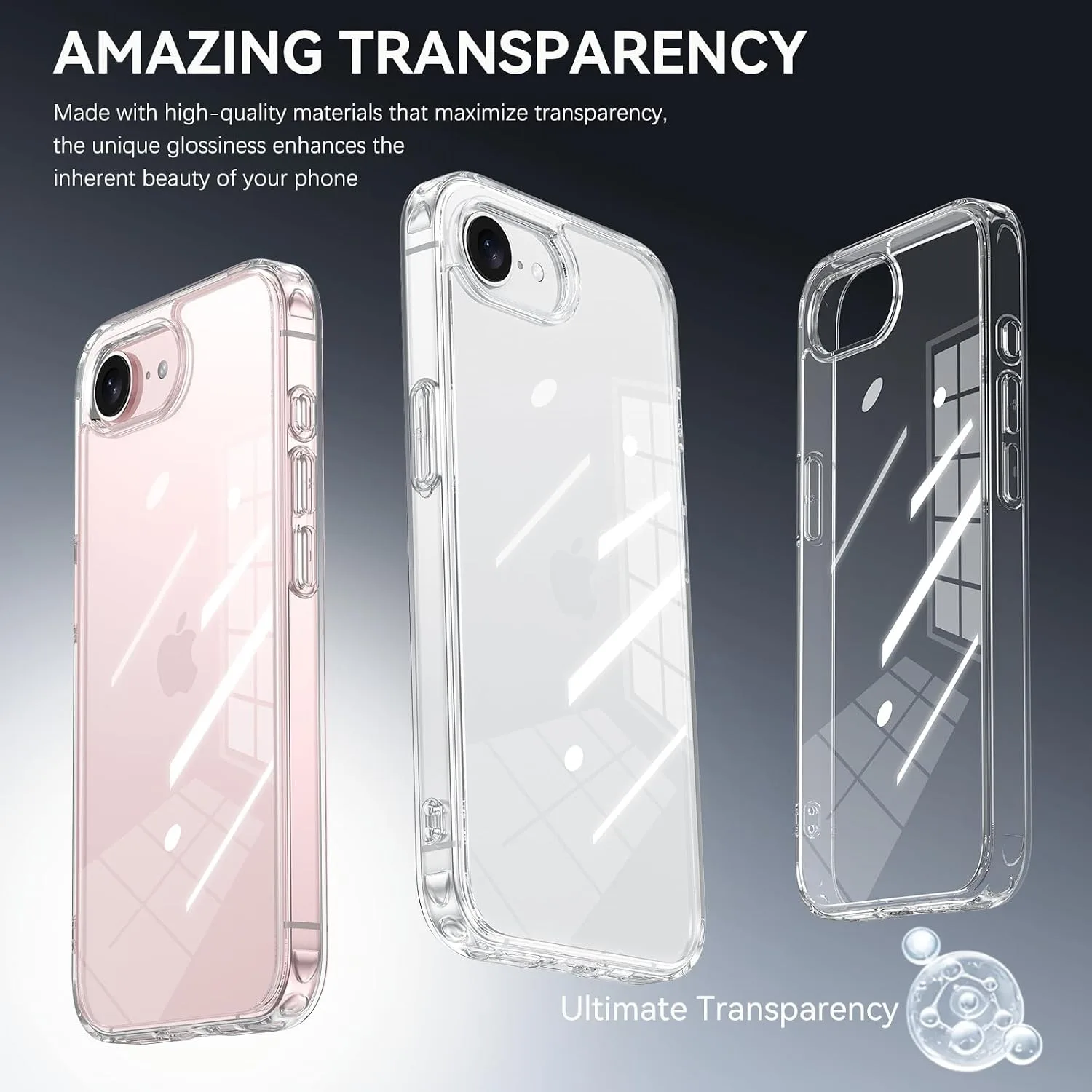 YINLAI for iPhone 17e/16e Case 6.1" Upgraded Anti-Yellowing, Crystal Clear