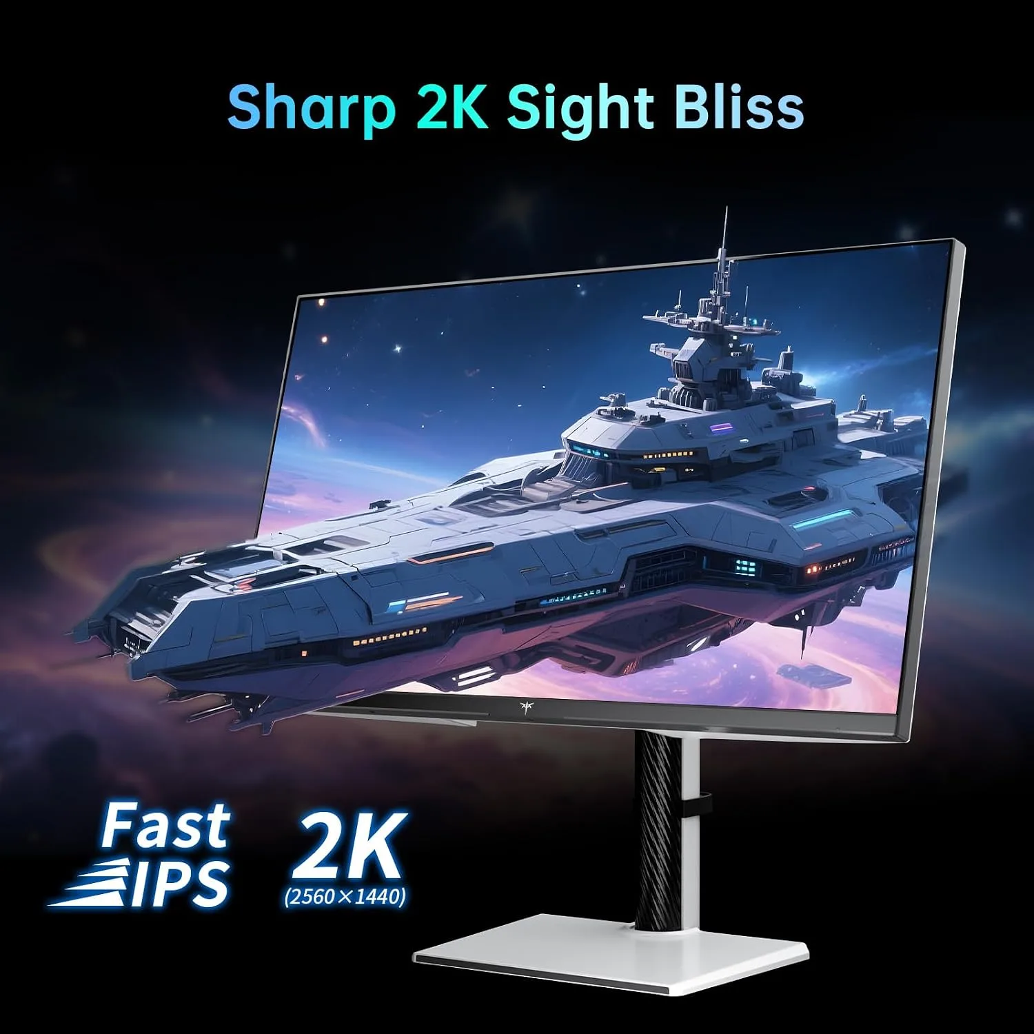 KTC 27 Inch 1440P Mini LED Gaming Monitor 200Hz, White, M27T6S