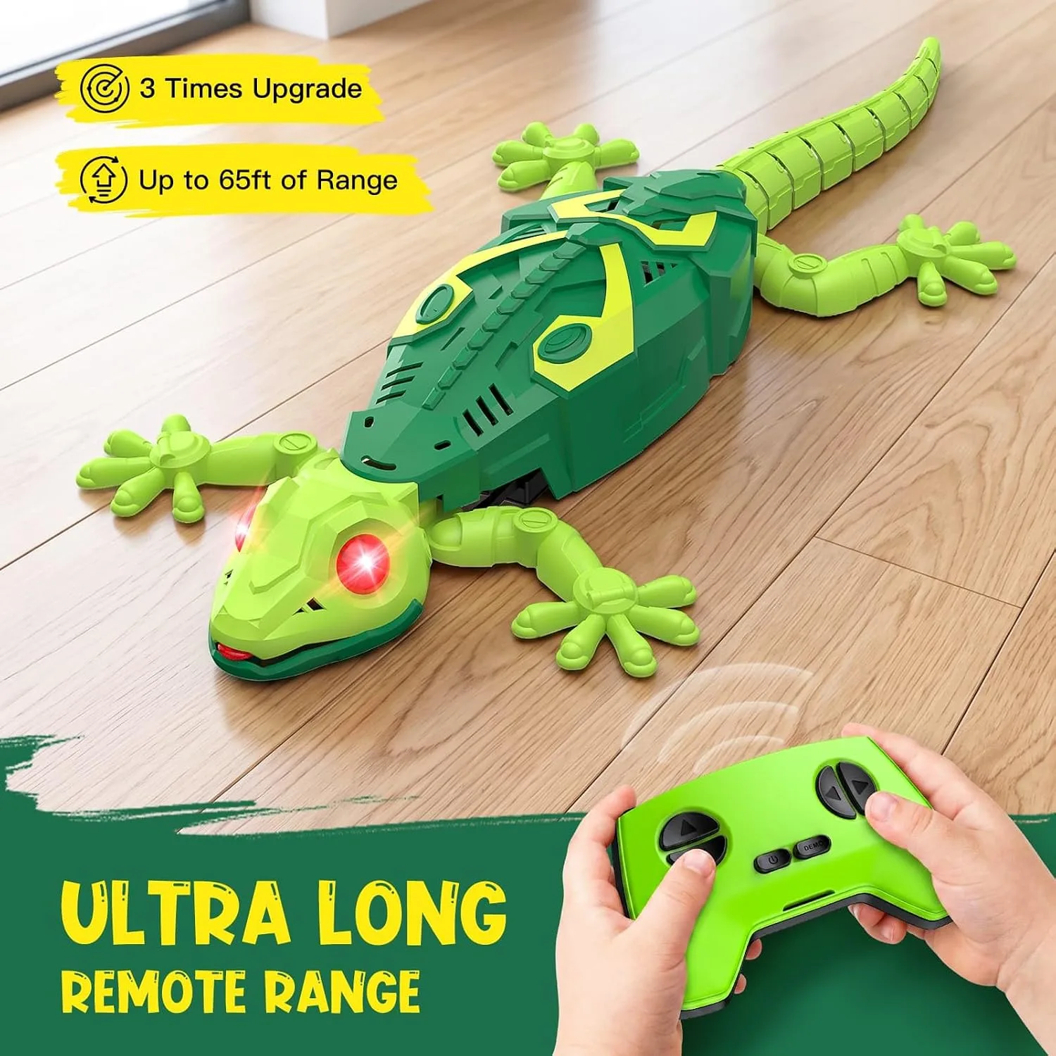 Envyvip RC Wall Climbing Gecko, Rechargeable Remote Control Lizard for Kids Ages 3+