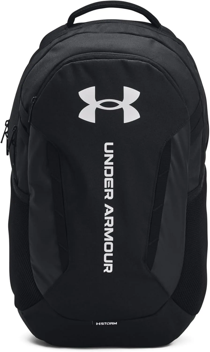 Under Armour Unisex Hustle 6.0 Backpack, 002 BLACK, OSFM