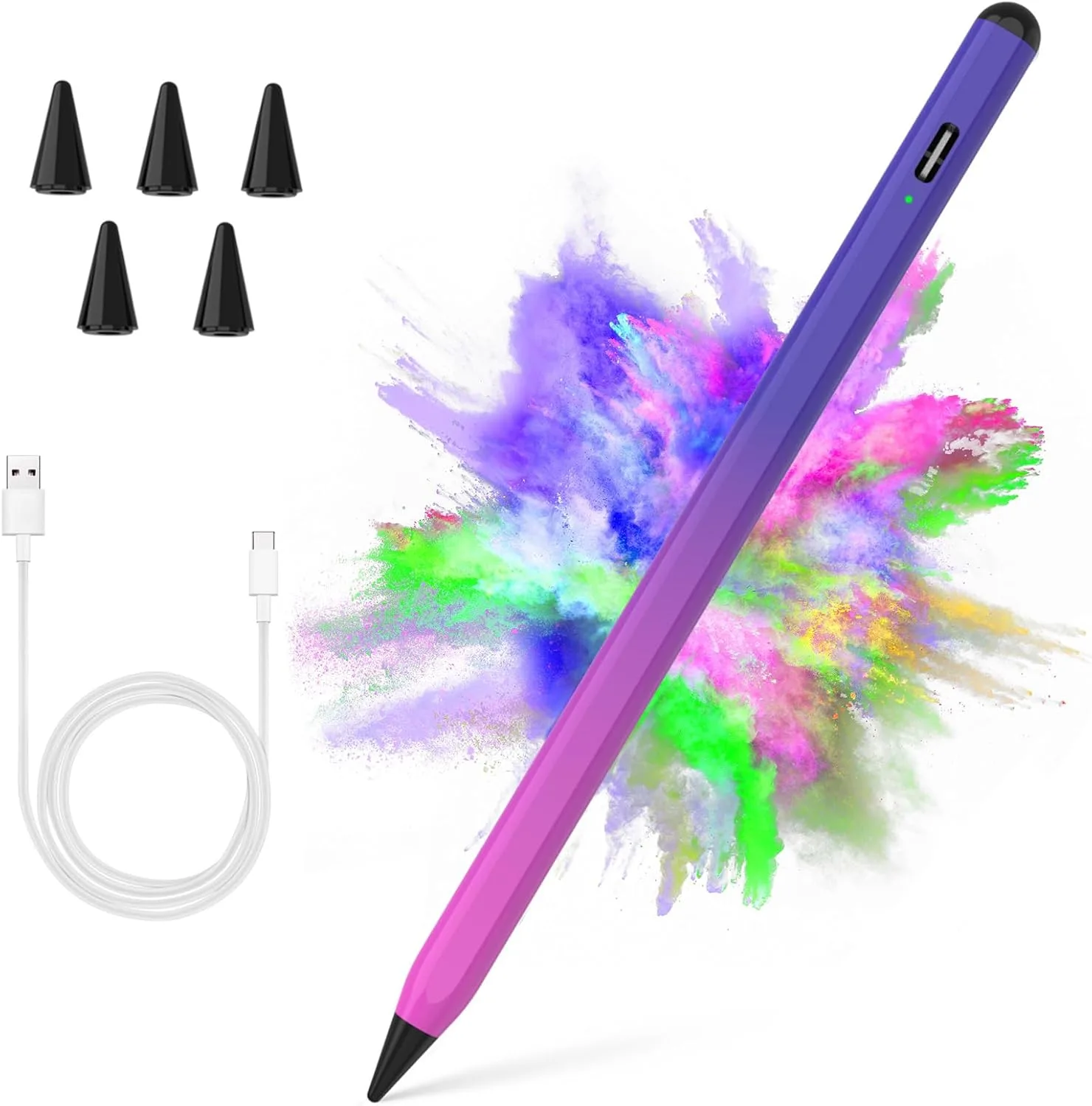 Lápiz Stylus COO para iPad Pro Air Mini 2018-2024 color Rojo Rosa