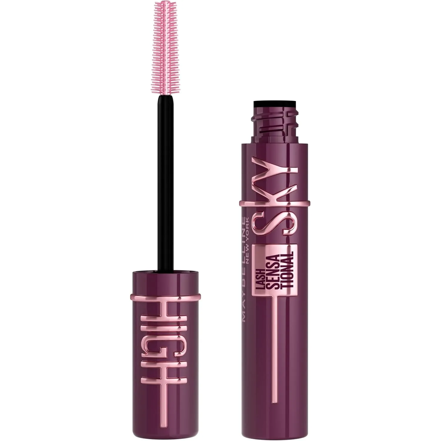 Maybelline Lash Sensational Sky High Mascara, Volumizing, Burgundy Haze