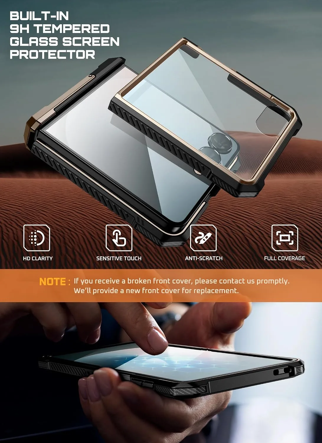 SUPCASE for Samsung Galaxy Z Flip 7 Case, Compatible with MagSafe, Desert