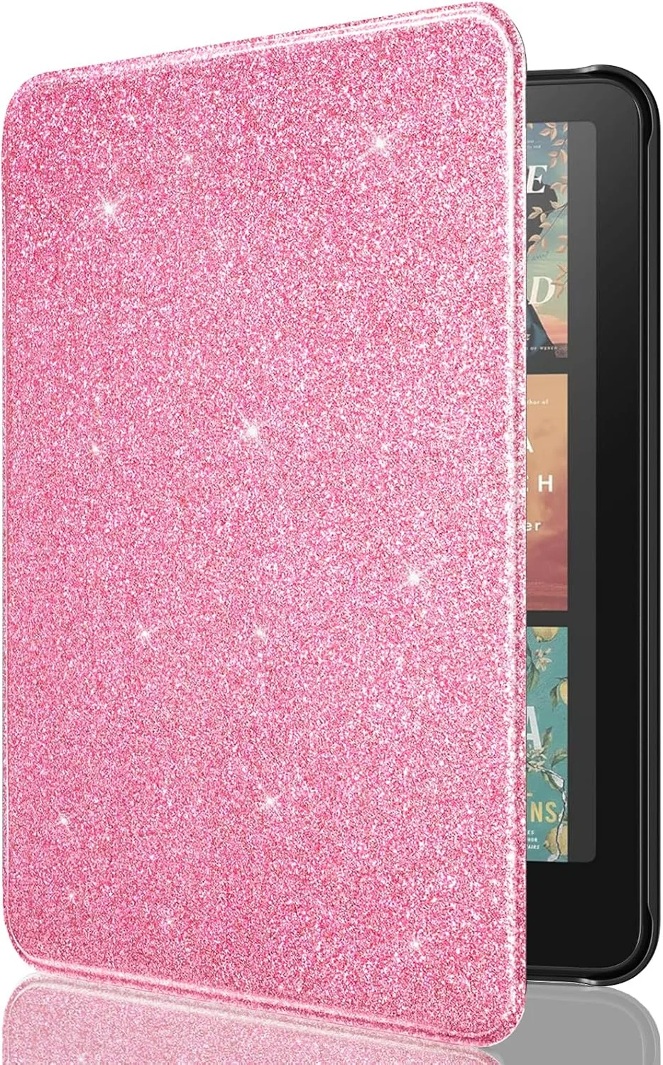 MoKo Case for 7" Kindle Paperwhite 12th Gen&Colorsoft 2024, Shiny Pink