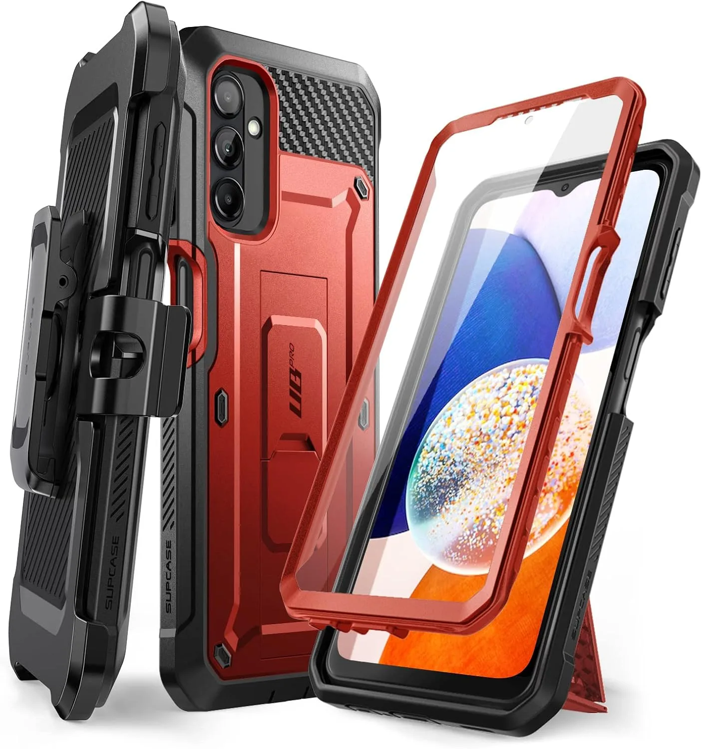 SUPCASE for Samsung Galaxy A14 5G Case with Screen Protector, Ruddy