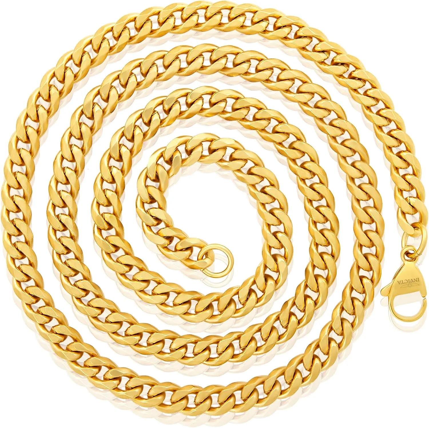 Invicta Jewelry Men's Curb Chain Stainless Necklace (6mm-11.5mm) - 24"