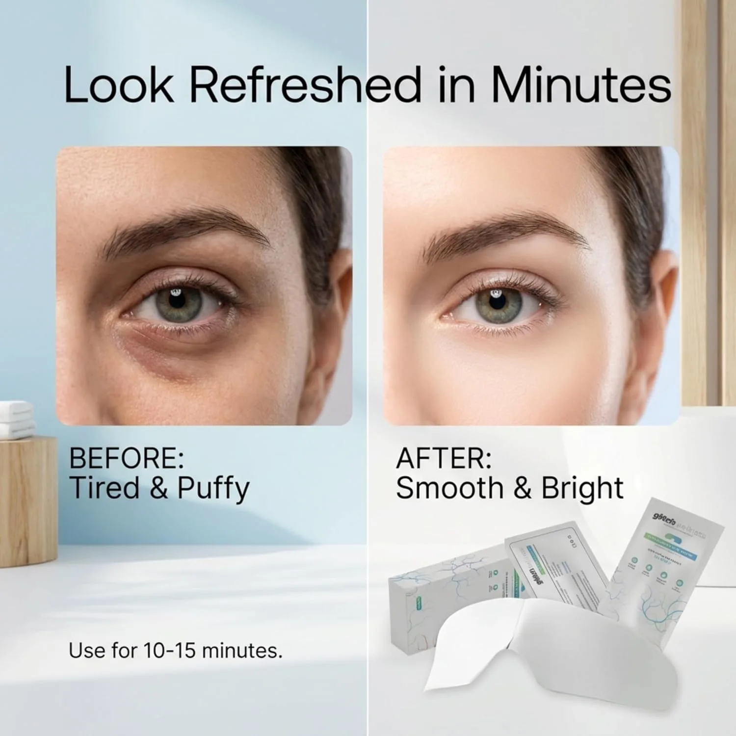 Glitch Cooling Hydrogel Eye Mask - Puffy Eyes, Dark Circles & Fatigue