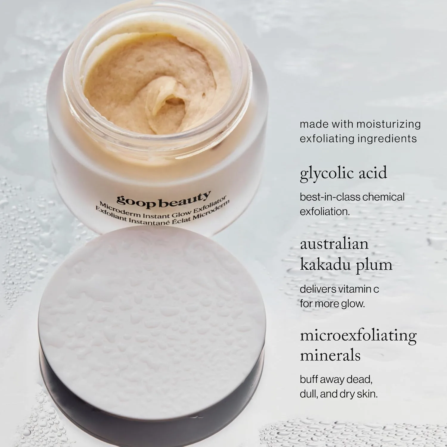 goop Beauty Microderm Exfoliator | Microdermabrasion Scrub to Smooth Textured Skin | 0.5 fl oz