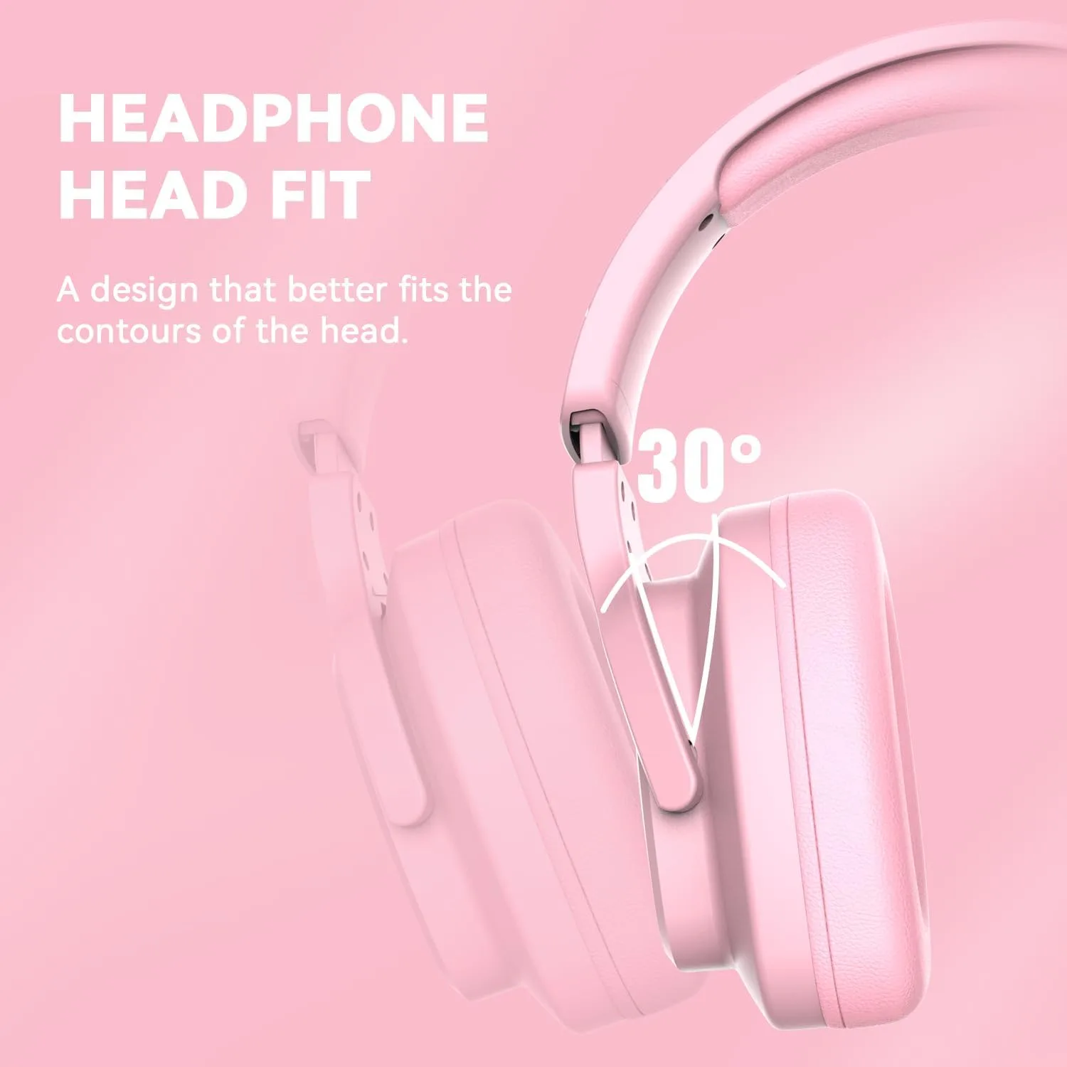 Jimonyer Gaming Headset for PS5 PS4 Xbox Series X|S PC Switch (Pink)