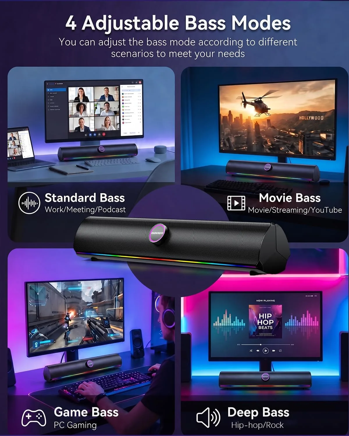 Speakers for Computer Desktop, Gaming Speakers for PC