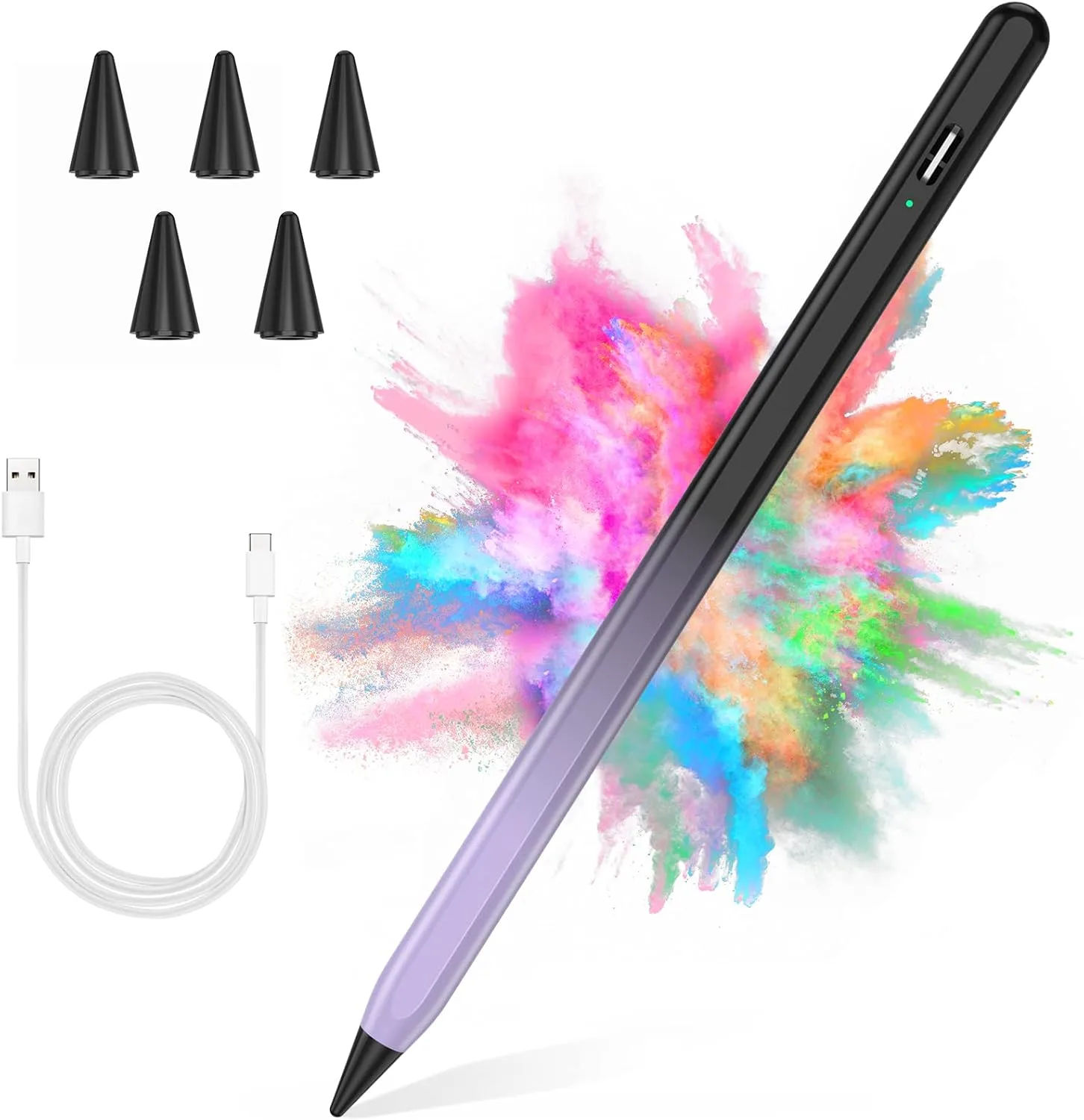 Lápiz Stylus COO para iPad Pro Air Mini 2018-2024 con rechazo de palma y carga rápida