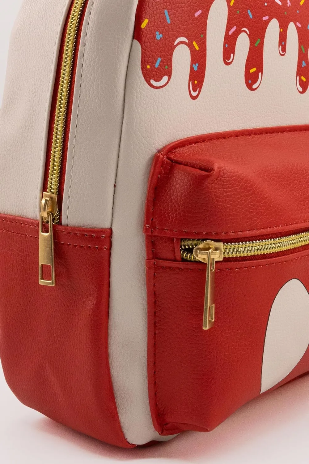 Disney Mickey Mouse Mini Backpack Purse for Kids and Adults, Cream