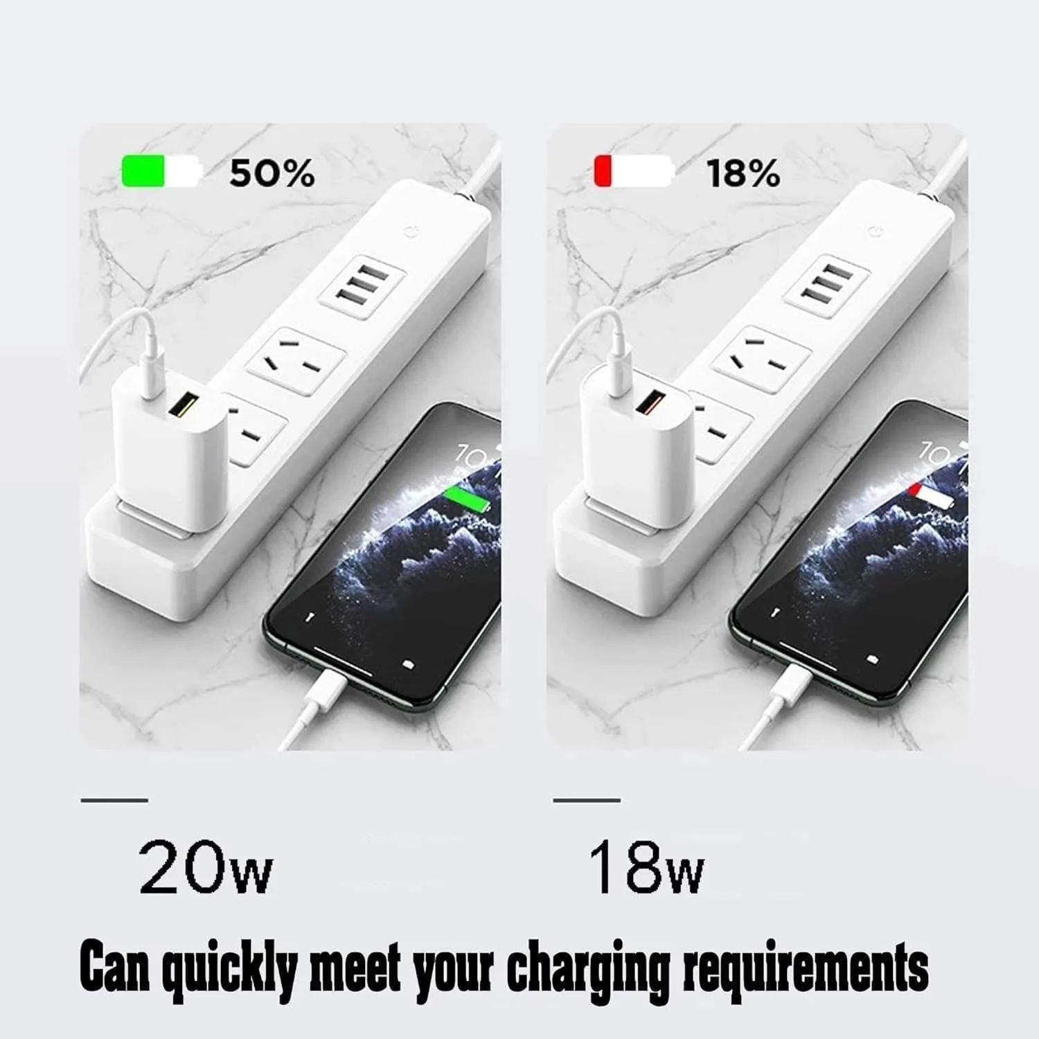 3 Pack USB C Charger Block, Dual Port Type C Wall Charger Fast Charging
