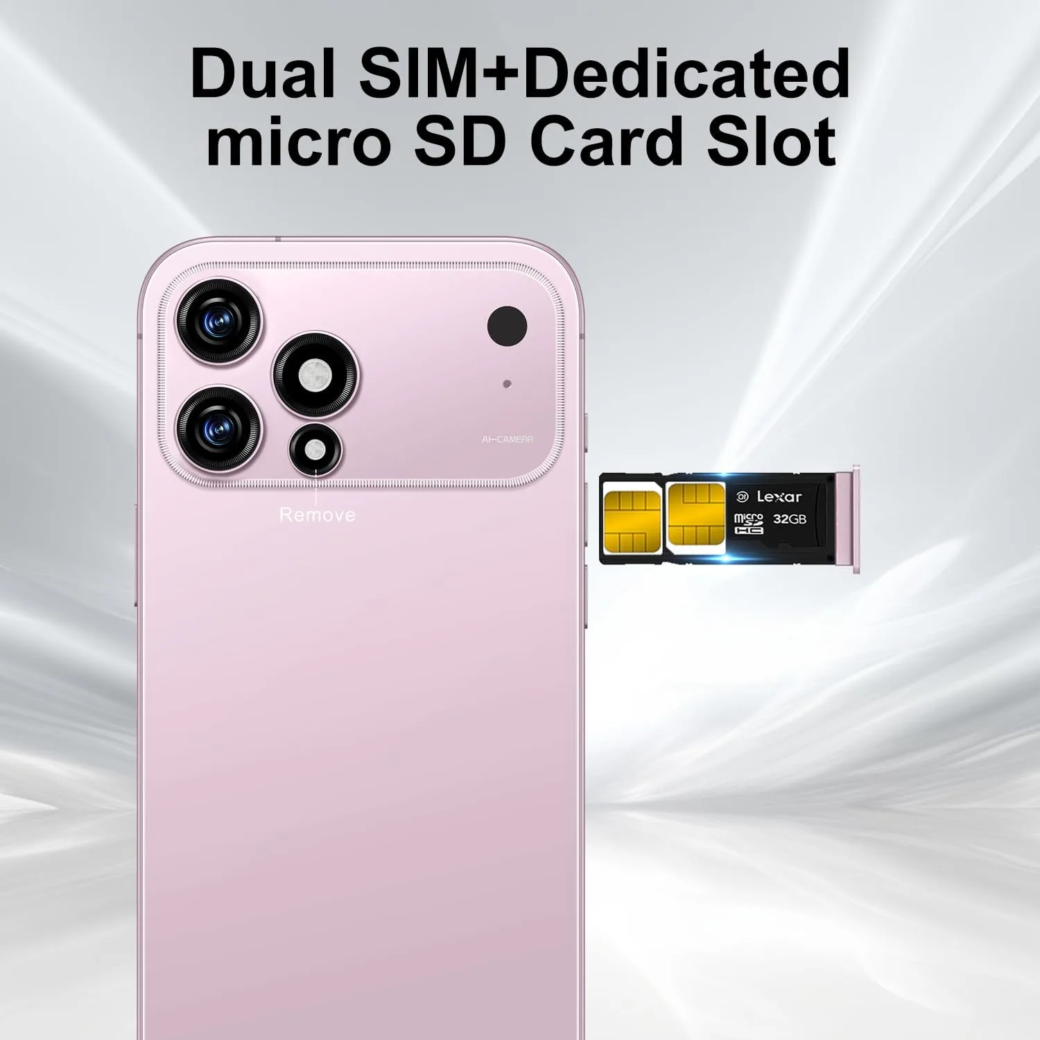 Huness 17 PM 16+1TB Unlocked Cell Phone,6.9" HD Screen Unlocked Phones,Android 15 7000mAh Long Battery Life Smartphone,5G/Dual SIM/Fingerprint Button Unlock/Photos/Face ID (Pink)