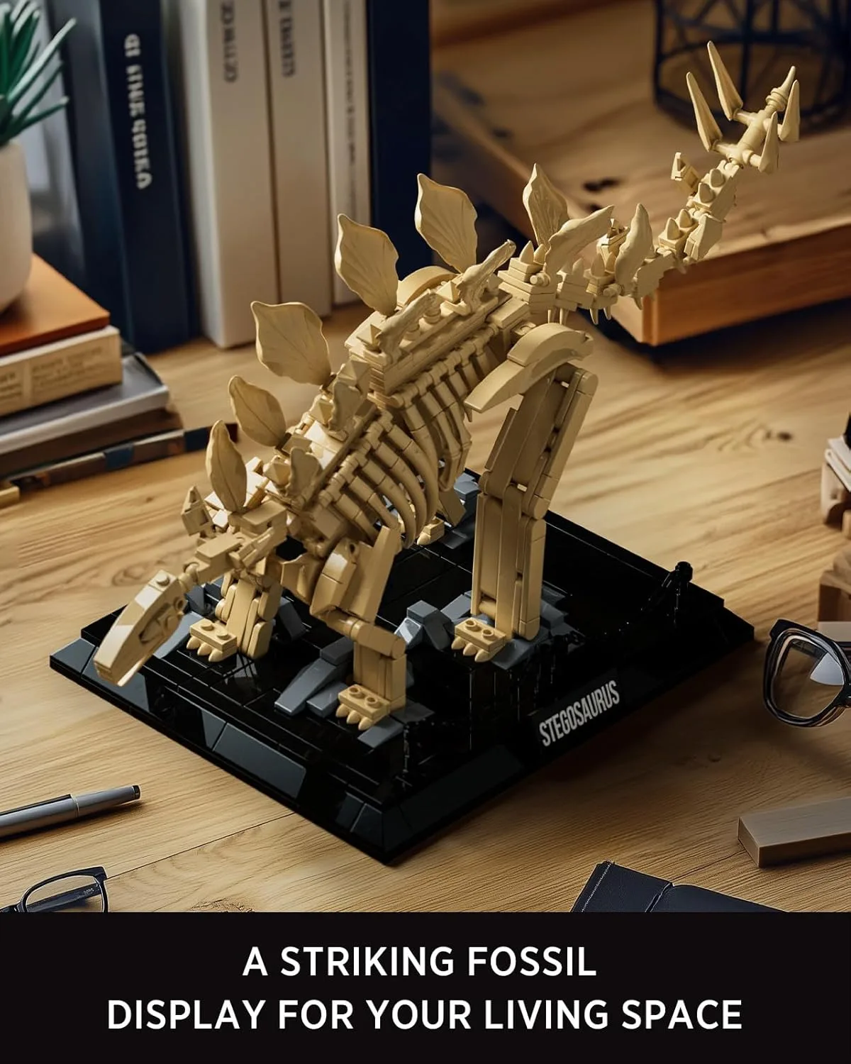 Nifeliz Stegosaurus Dinosaur Fossil Building Set, NF10353