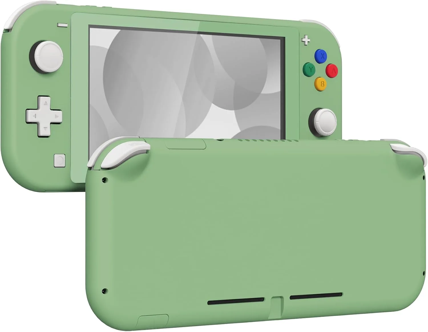 eXtremeRate Matcha Green DIY Replacement Shell for Nintendo Switch Lite, NSL Handheld Controller Housing w/Screen Protector, Custom Case Cover for Nintendo Switch Lite