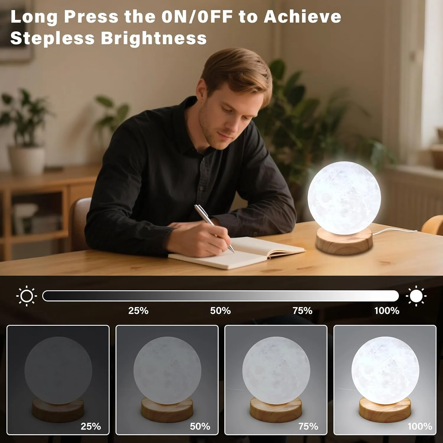 Doraubia Light Therapy Lamp,10000 Lux Sun Lamp with 3 Color Temperatures,Stepless Brightness,Timer & Memory Function, Happy Sunlight Lamp,Full Spectrum Light with Remote Control for Home, Office