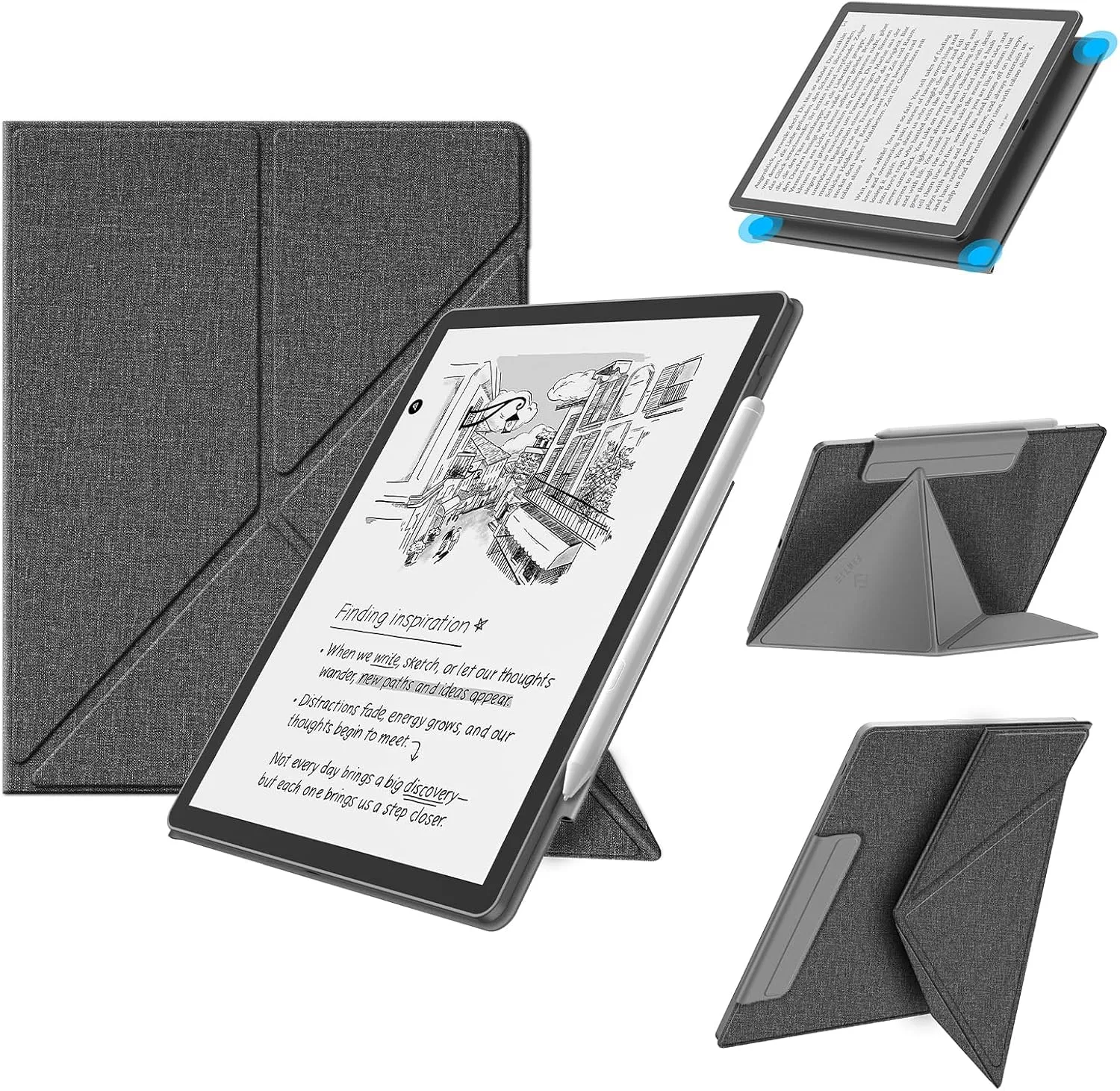 Estuche Fintie Magnético para Kindle Scribe 11" 3ra Gen 2025 Gris
