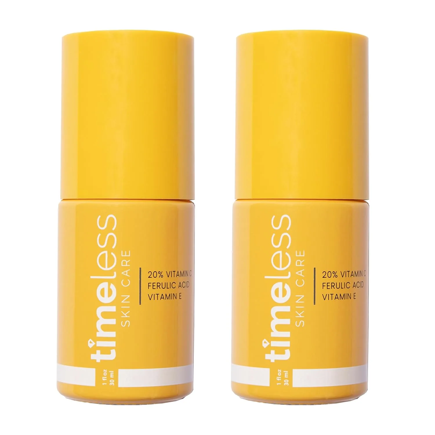 Timeless 20% Vitamin C + E Ferulic Acid Serum, Antioxidant, 1 fl oz, 2-Pack