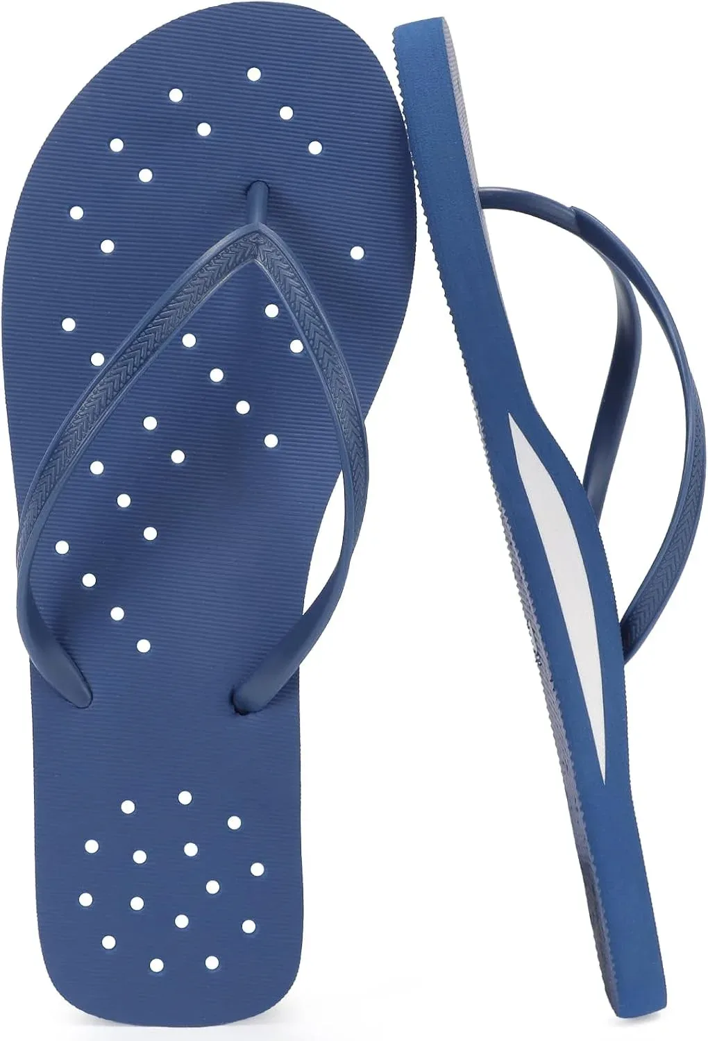 Sandalias STQ para hombre azul marino con soporte de arco
