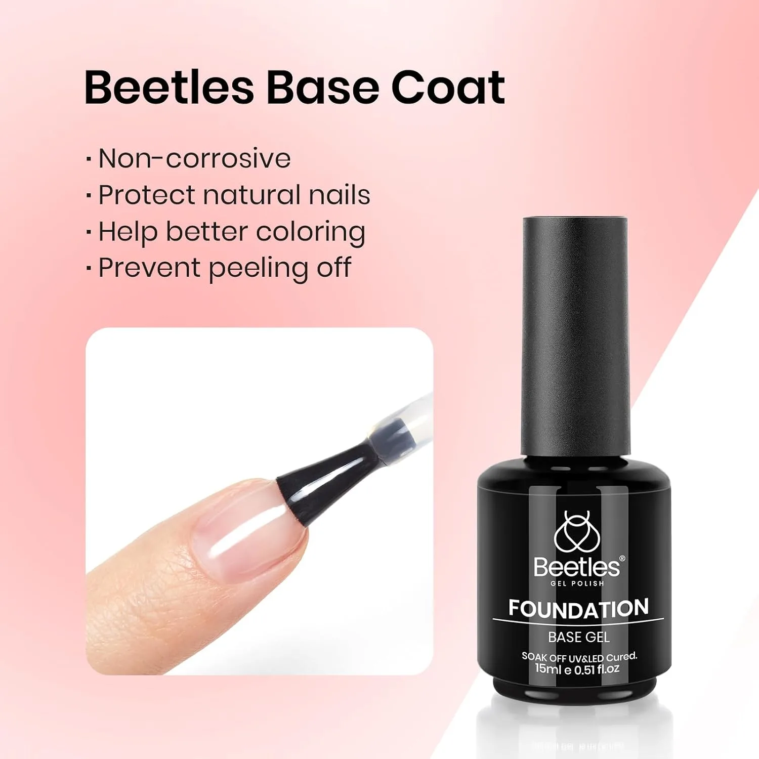 Beetles Red Gel Nail Polish Set 3Pcs 15ml – Cherry Red Soak Off UV/LED Gel