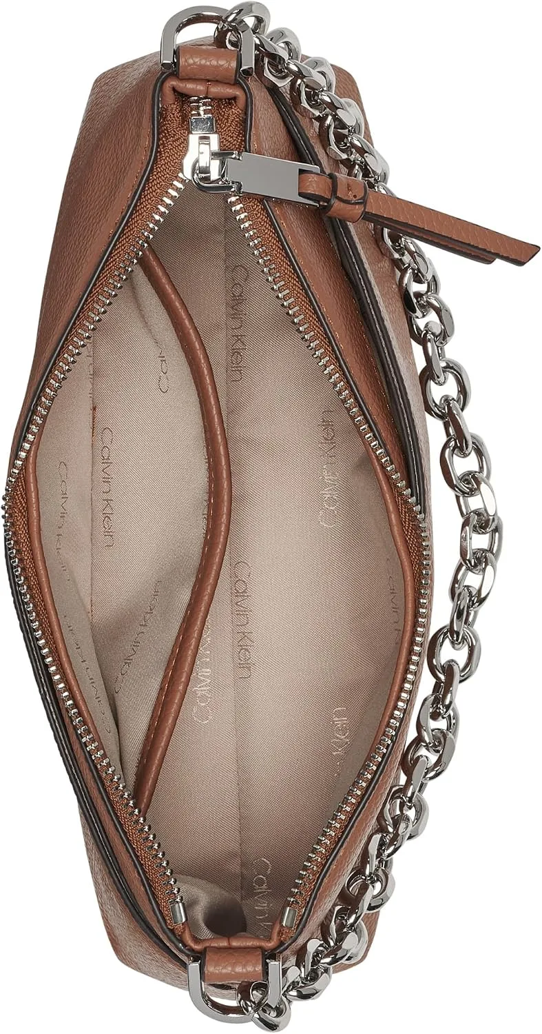 Calvin Klein Women's Zoe Top Zip Chain Crossbody