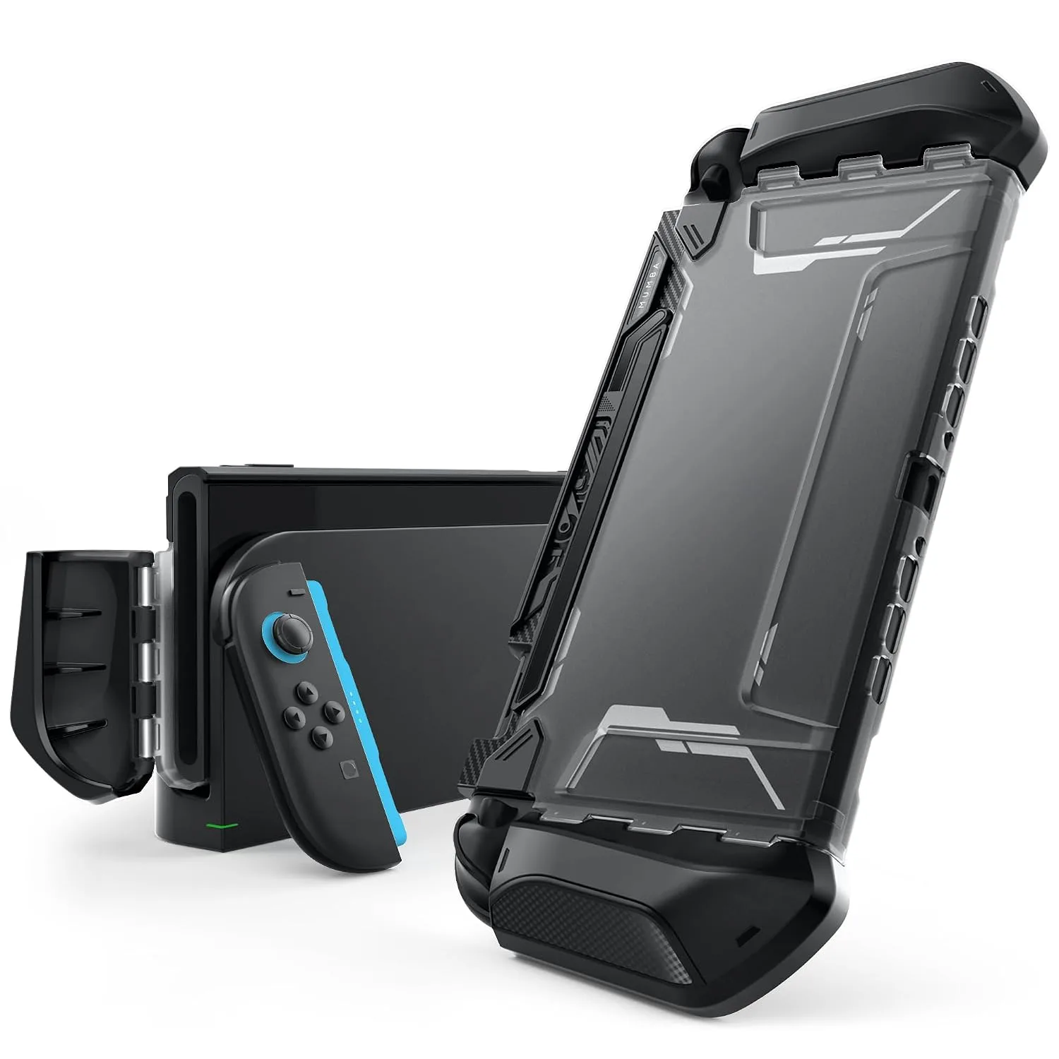 Mumba Dockable Protective Case for Nintendo Switch 2,Blade Series,Dark