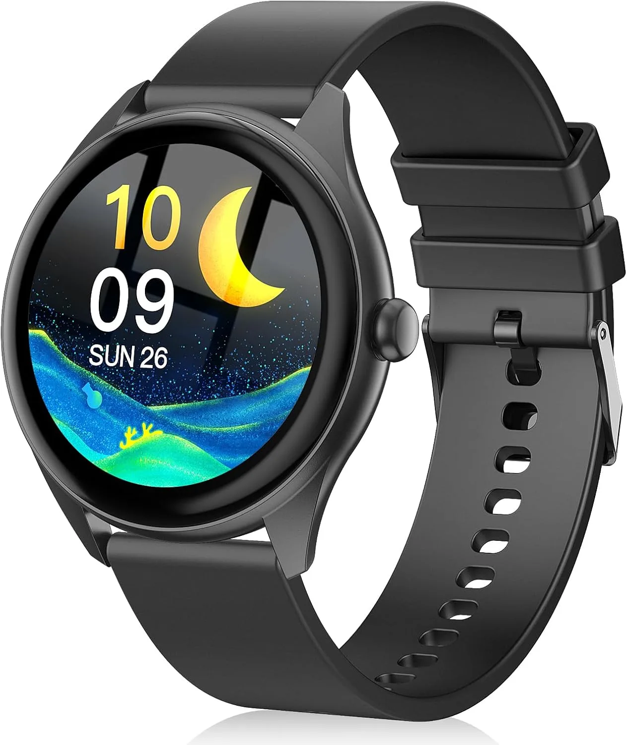 Smart Watch 1.39" Touchscreen Smartwatch with 120 Sports Modes, Watch for iPhone (Gray-new Black)